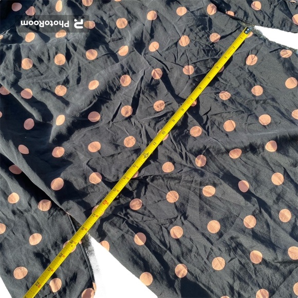 Tory Burch Ruffle Trimmed Polka Dot Silk Crepe De Chine Dress size 4 - Picture 10 of 12